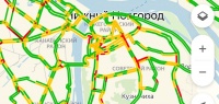 Четырехбалльные пробки образовались в Нижнем Новгороде утром, 27 декабря